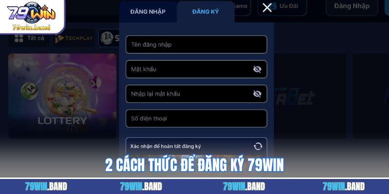 2 cách thức để đăng ký 79WIN