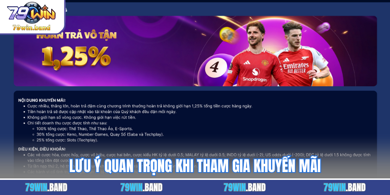 Lưu ý quan trọng khi tham gia khuyến mãi